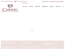 Tablet Screenshot of caringcounseling.org